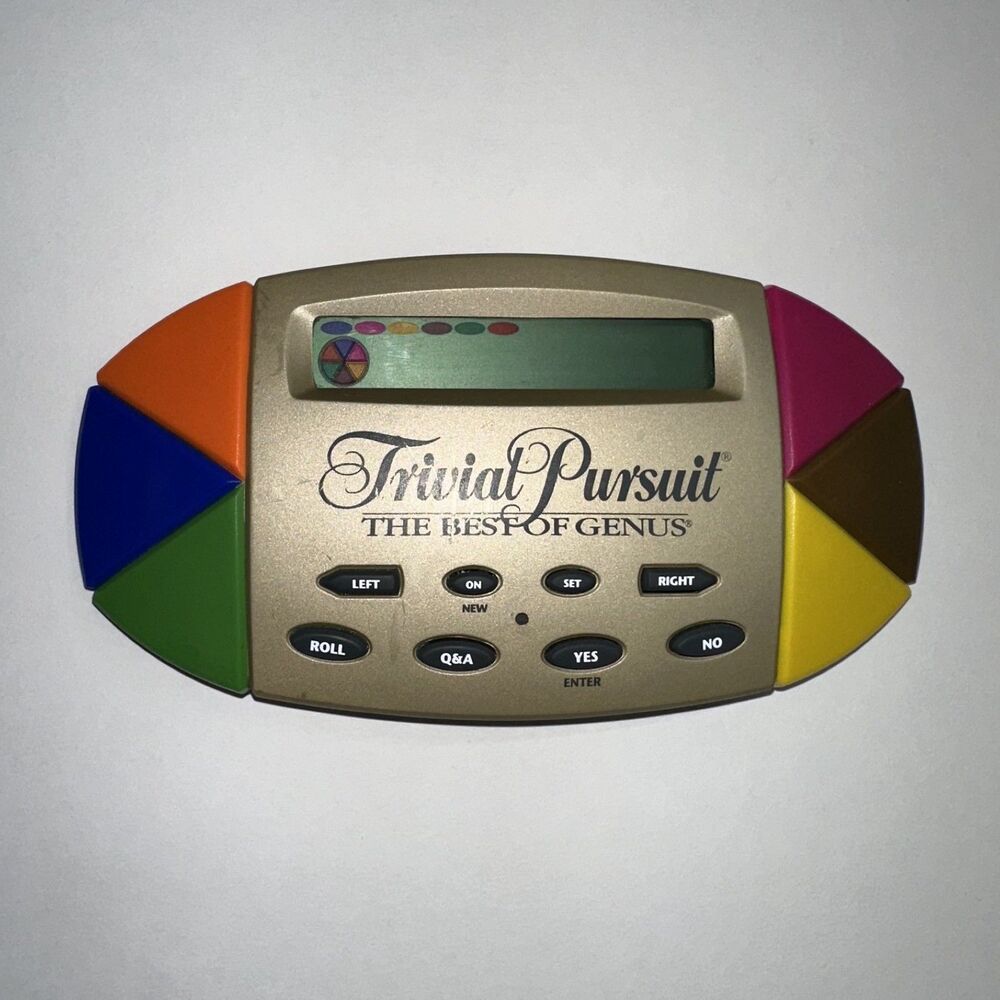 Trivial Pursuit The Best Of Genus 1997 Hasbro Handheld TESTED Works